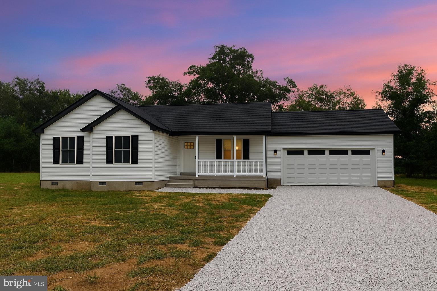 3345 Gallagher Road Preston, MD 21655 - Photo 1 of 9 Charming home with serene sunset backdrop.