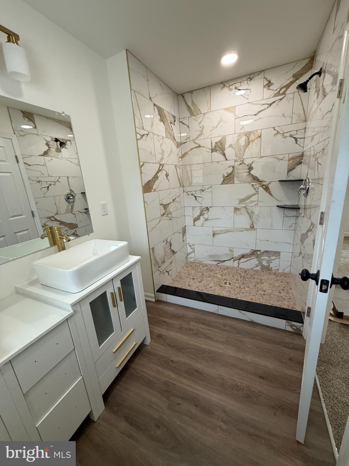 3345 Gallagher Road Preston, MD 21655 - Photo 8 of 9 Elegant bathroom with marble accents.