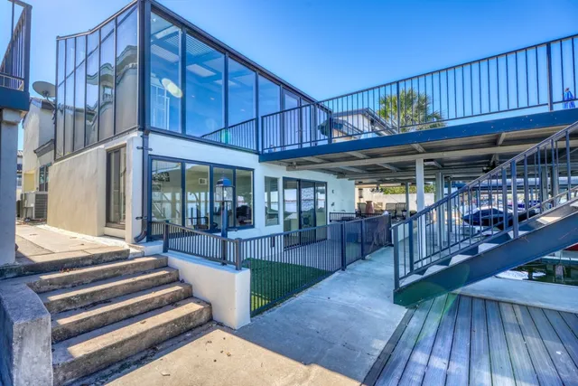 a view of a house with roof deck