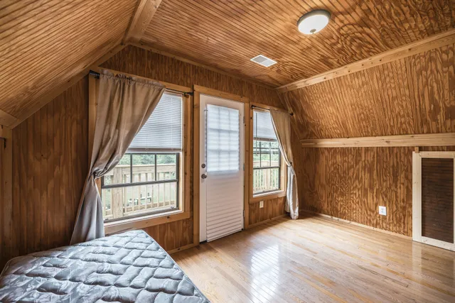 a bench sitting in middle of a field