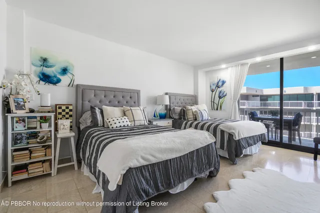 a view of a swimming pool and outside space