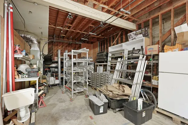 a view of a hallway with front door