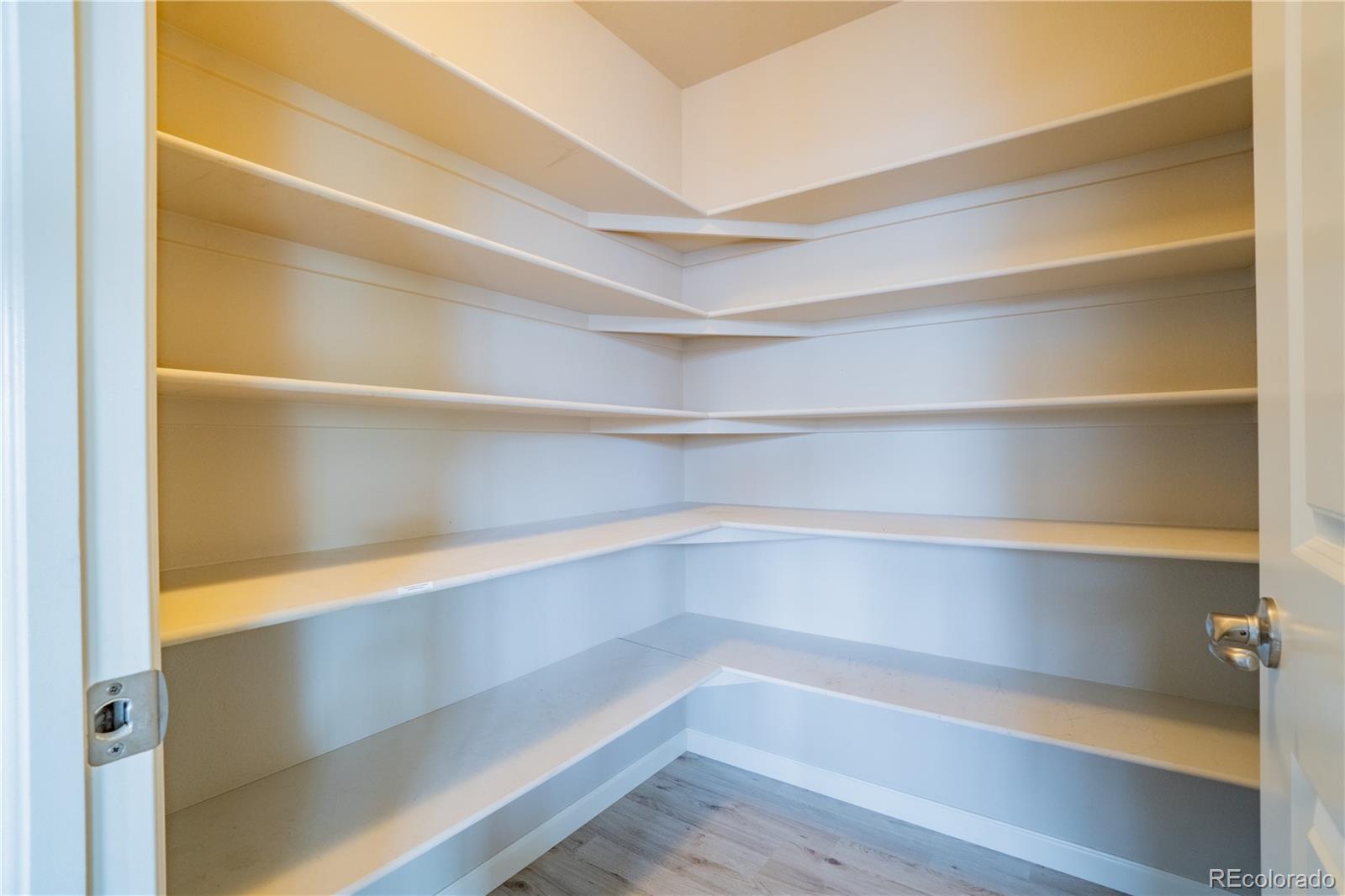 643 Ranchhand Drive Berthoud, CO 80513 - Photo 12 of 39 a storage room with wooden floor