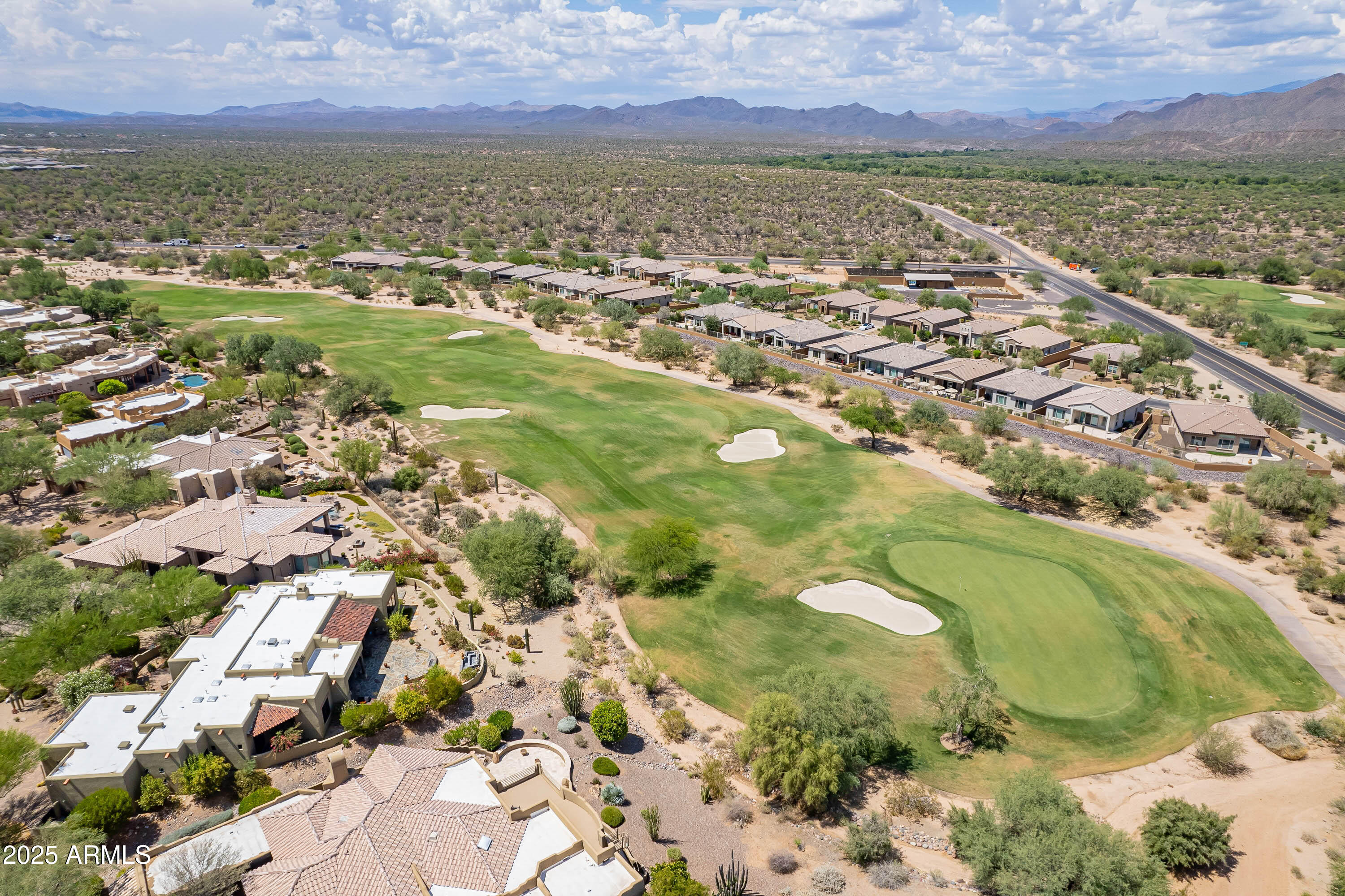 18637 Amarado Circle Rio Verde, AZ 85263 - Photo 42 of 51 an aerial view of residential houses with outdoor space
