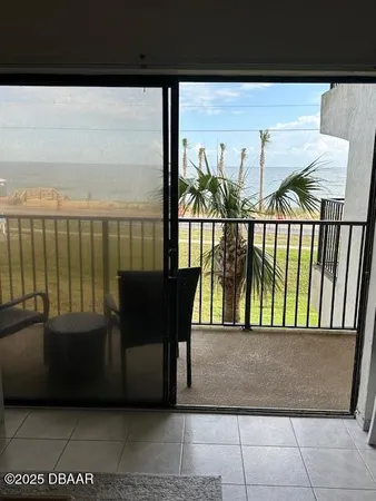 a view of a balcony