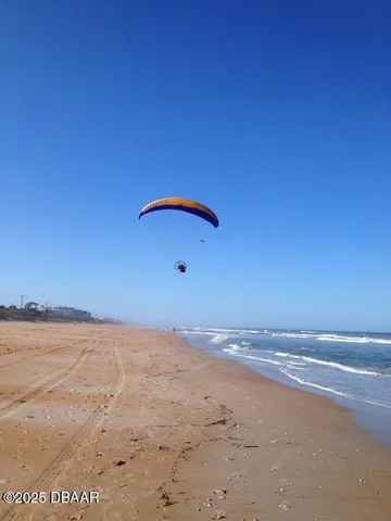 a view of beach and ocean