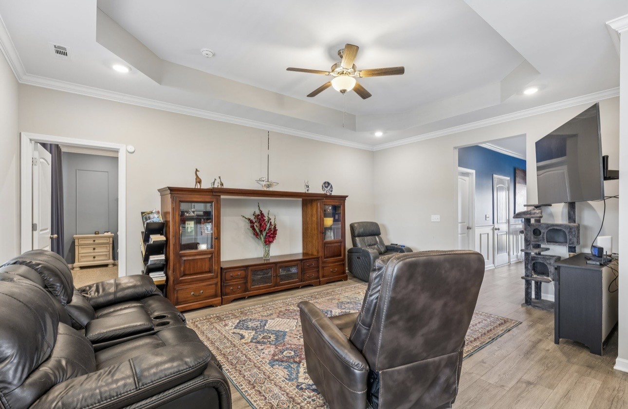 413 Ruby Cate Way Murfreesboro, TN 37128 - Photo 13 of 31 a living room with furniture and a flat screen tv
