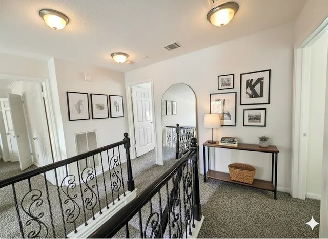 a view of an entryway with a livingroom