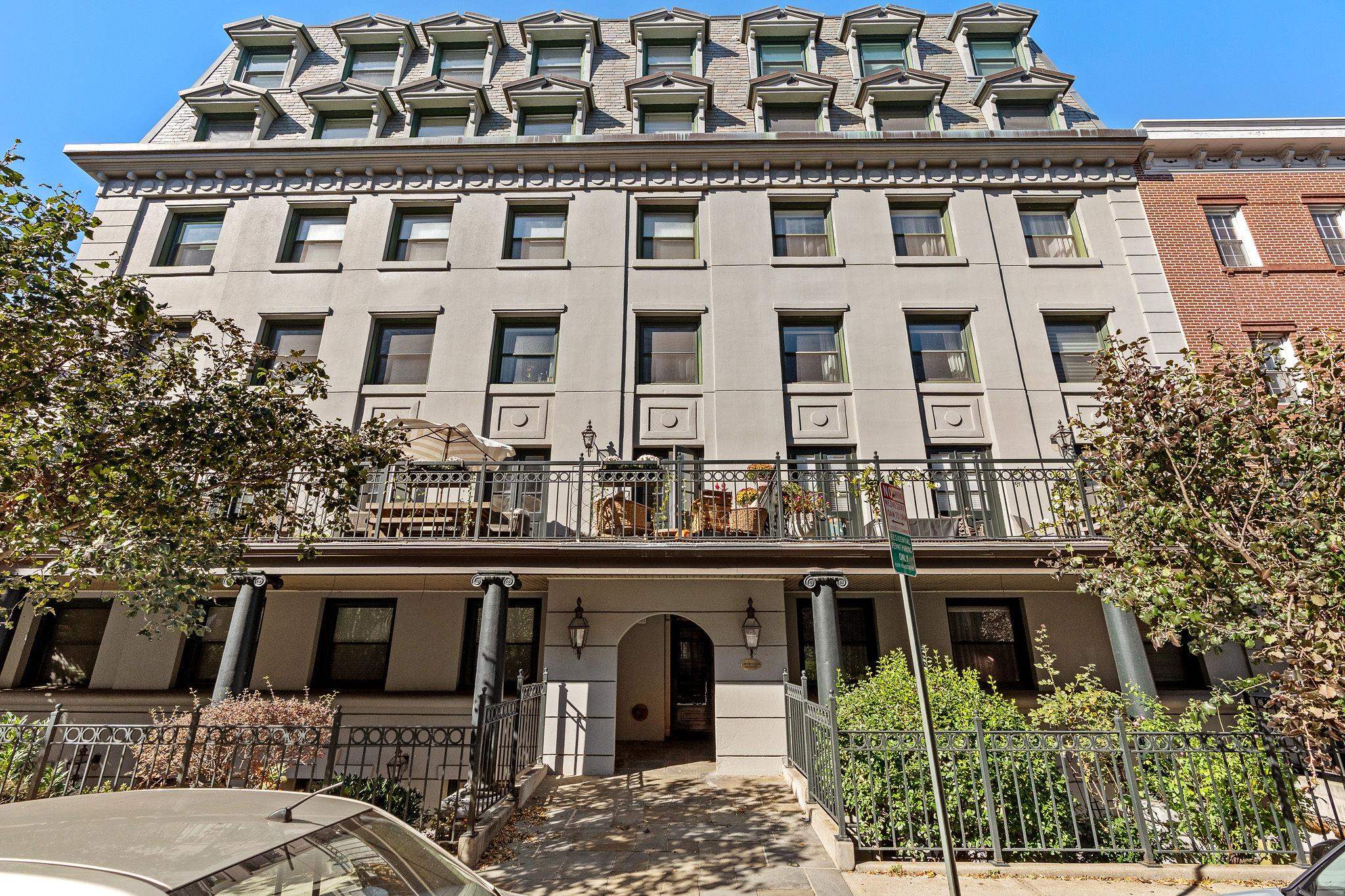 600 Hudson Street, Unit 2B Hoboken, NJ 07030 - Photo 20 of 20 front view of a building with a balcony