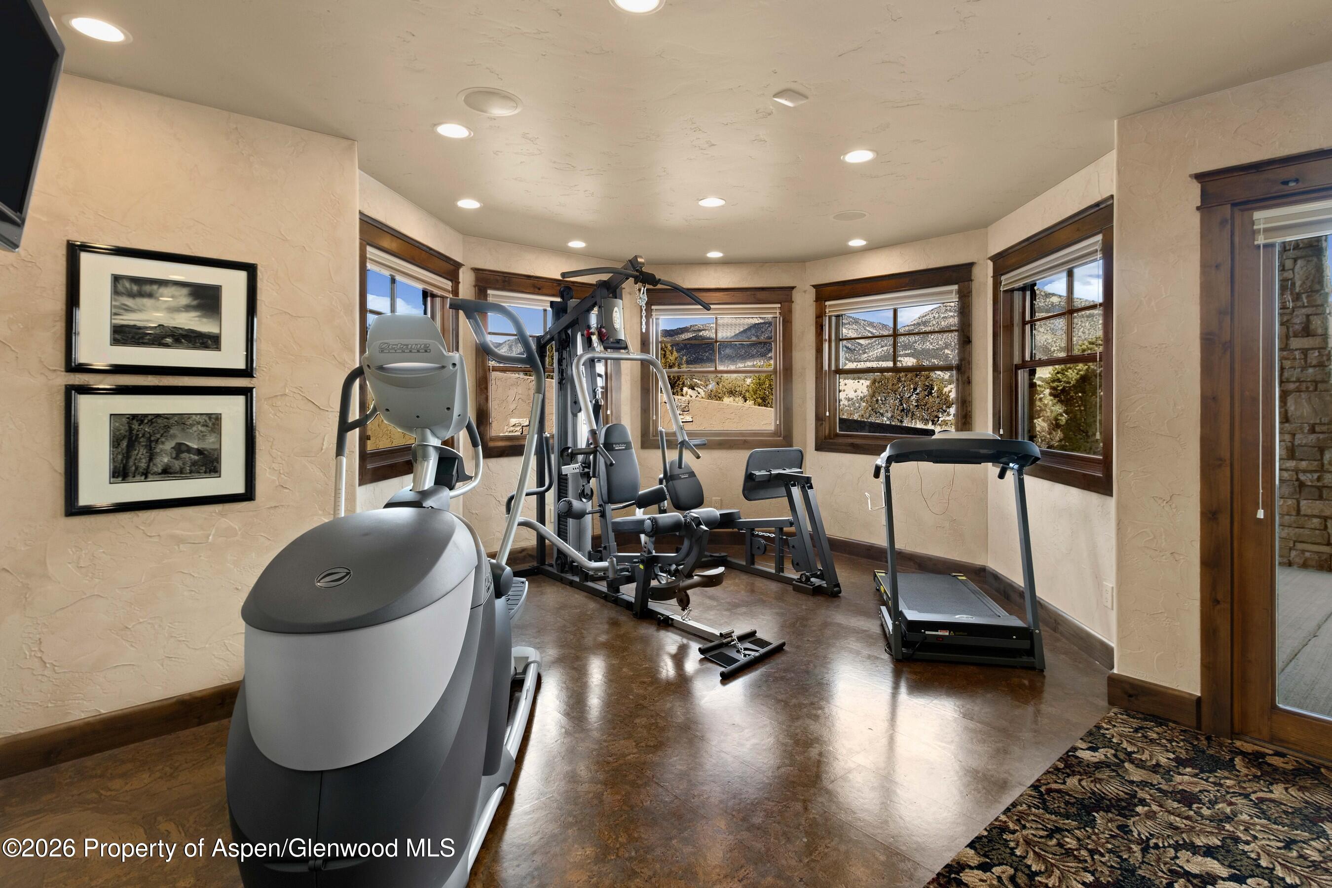 966 Mesa Drive Rifle, CO 81650 - Photo 41 of 54 a room with furniture and gym equipment