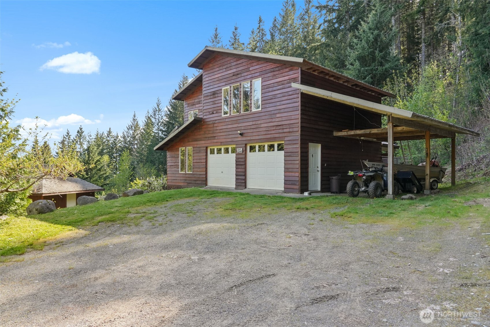 289 Long And Winding Road Randle, WA 98377 - Photo 2 of 40 a view of a house with a yard