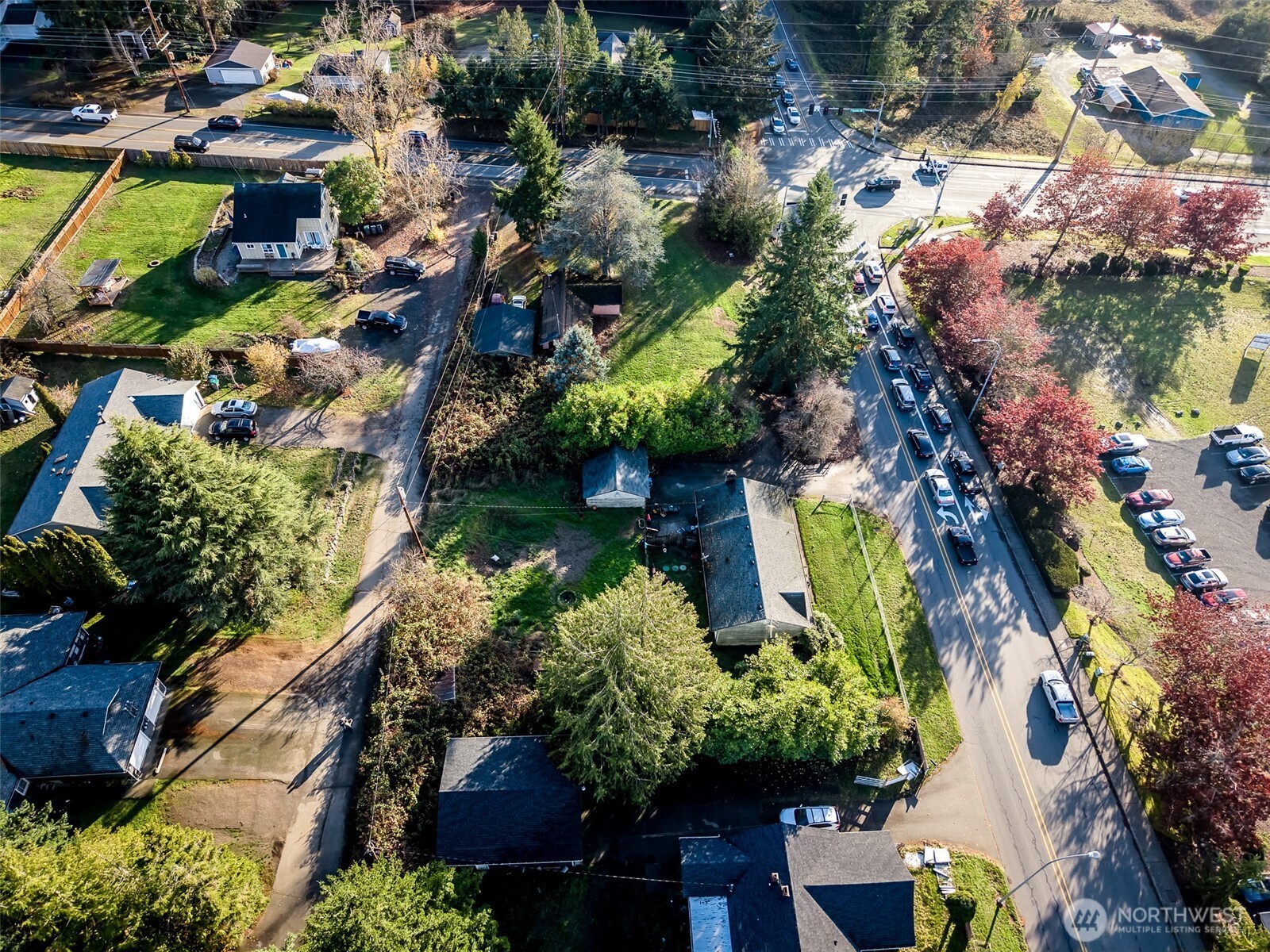 1998 Northwest Bucklin Hill Road Silverdale, WA 98383 - Photo 9 of 17 an aerial view of a houses with yard