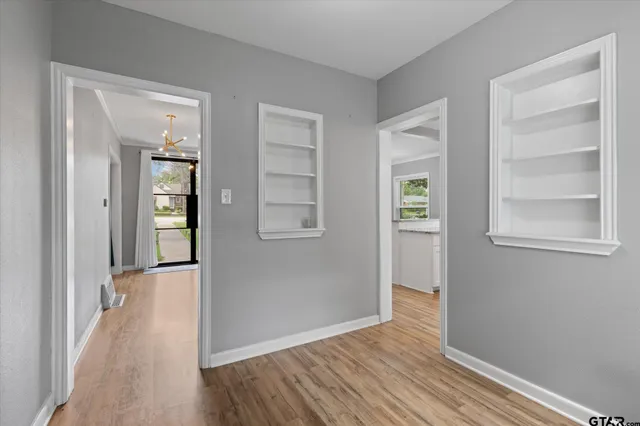 wooden floor with a window