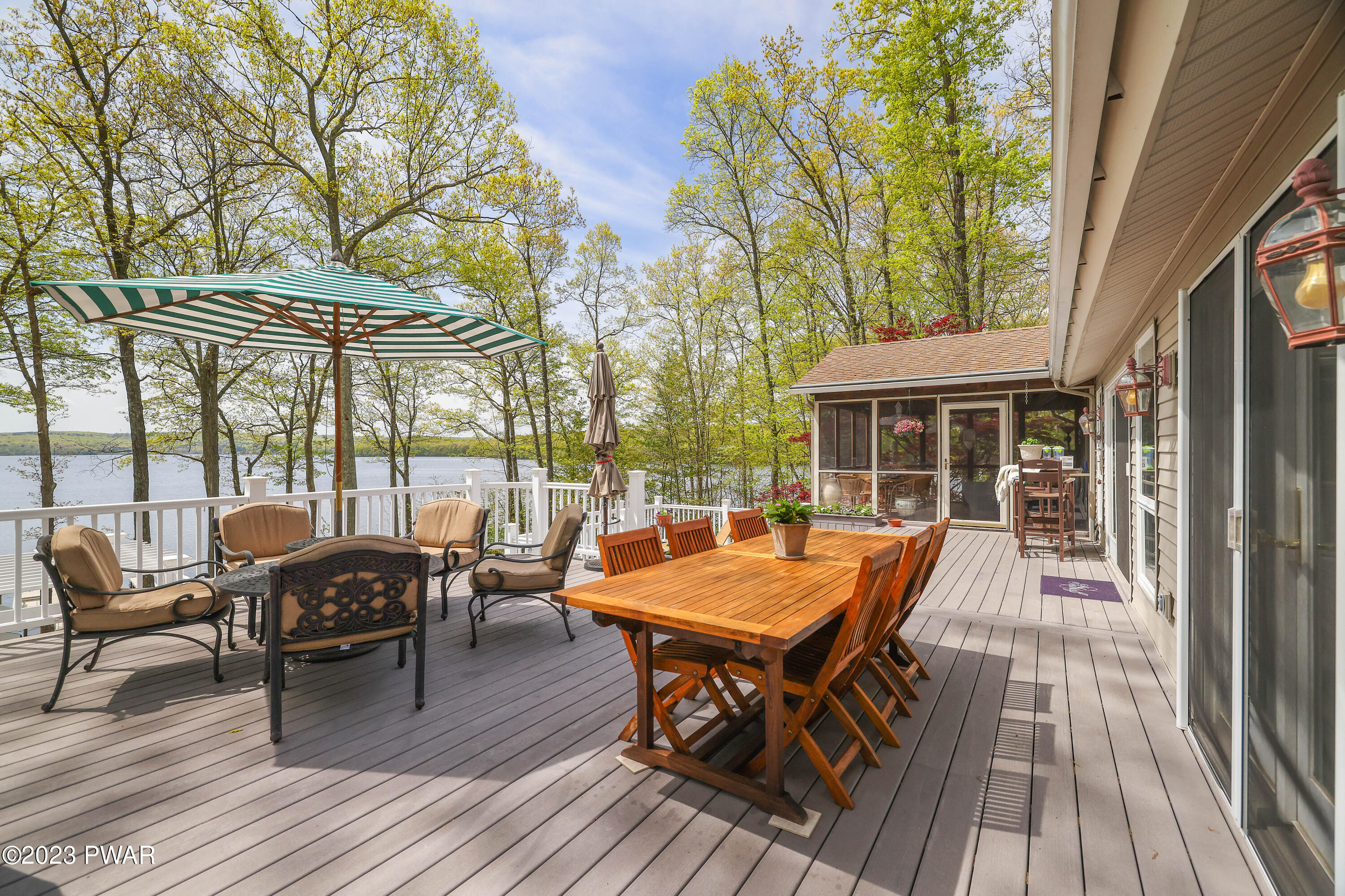 128 Paupack Point Road Hawley, PA 18428 - Photo 15 of 95 Lake Front Deck