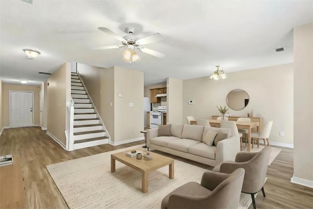 460 Parkway Road Union City, GA 30291 - Photo 9 of 18 a living room with furniture and wooden floor