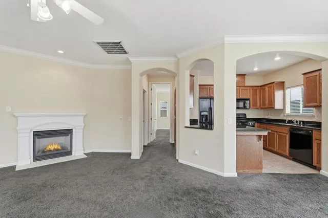a bathroom with a shower and a toilet