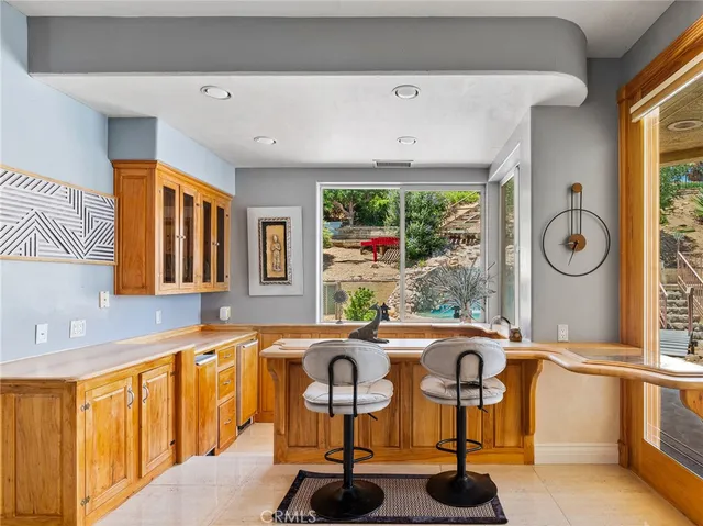 a view of a garden with potted plants