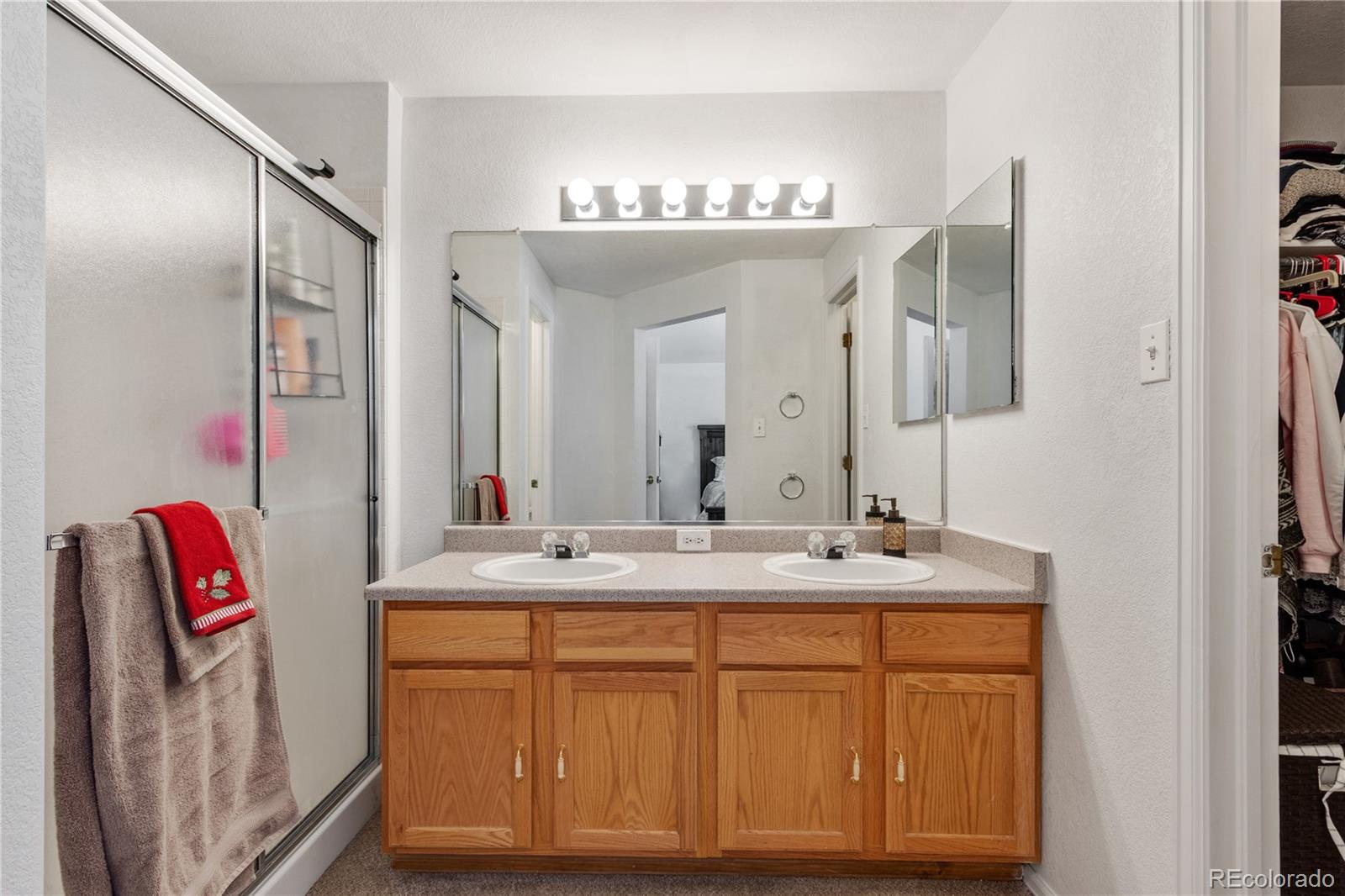 5405 Wolf Street Frederick, CO 80504 - Photo 20 of 36 a bathroom with a sink and a mirror