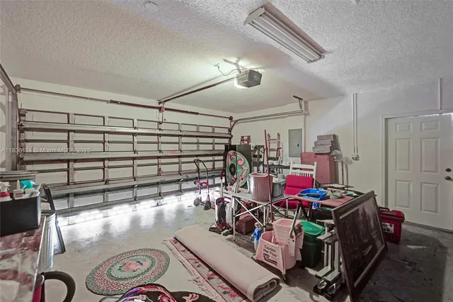 a room with gym equipment