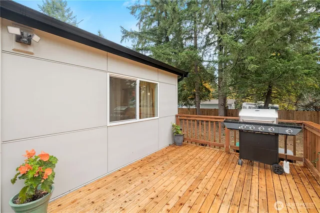 a house view with a seating space