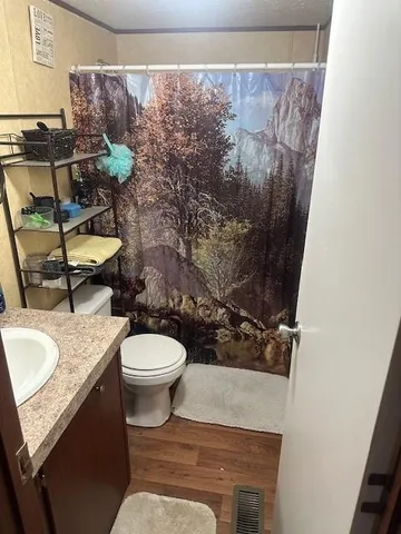 a house view with a backyard space