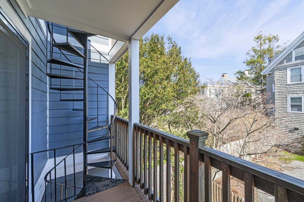 9 Hanover Court, Unit 1 Marblehead, MA 01945 - Photo 18 of 38 a view of a balcony with an outdoor space