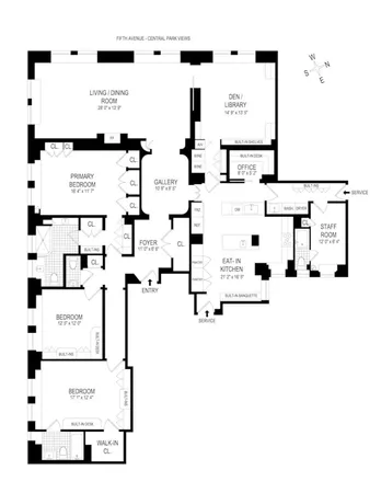$3,100,000 | 1215 5th Avenue, Unit 6B | Upper Carnegie Hill
