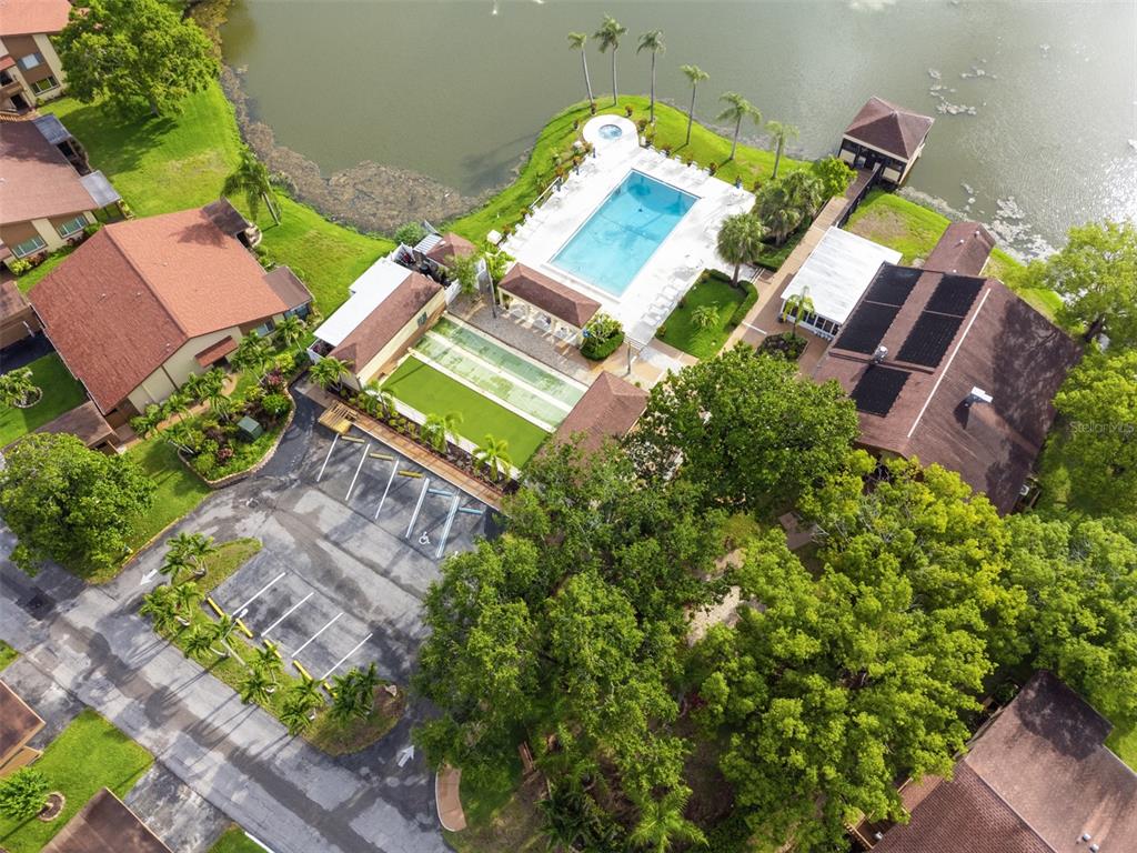 4036 Davit Drive New Port Richey, FL 34652 - Photo 3 of 64 an aerial view of a house with a garden