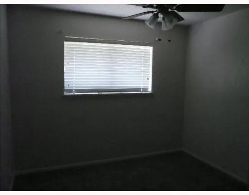 a view of a small space with a window