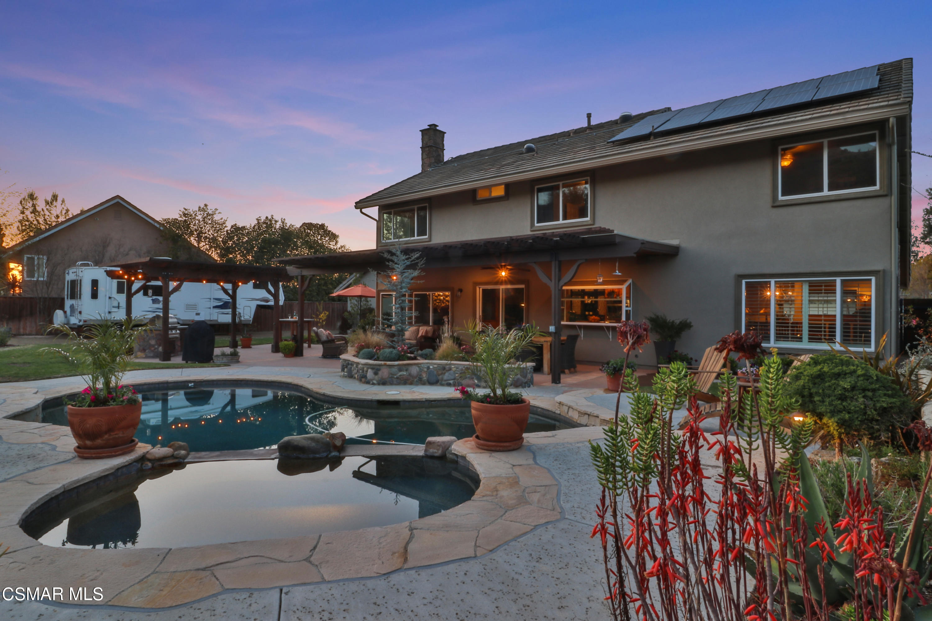 243 Longbranch Road Simi Valley, CA 93065 - Photo 53 of 77 a view of a house with swimming pool and sitting area