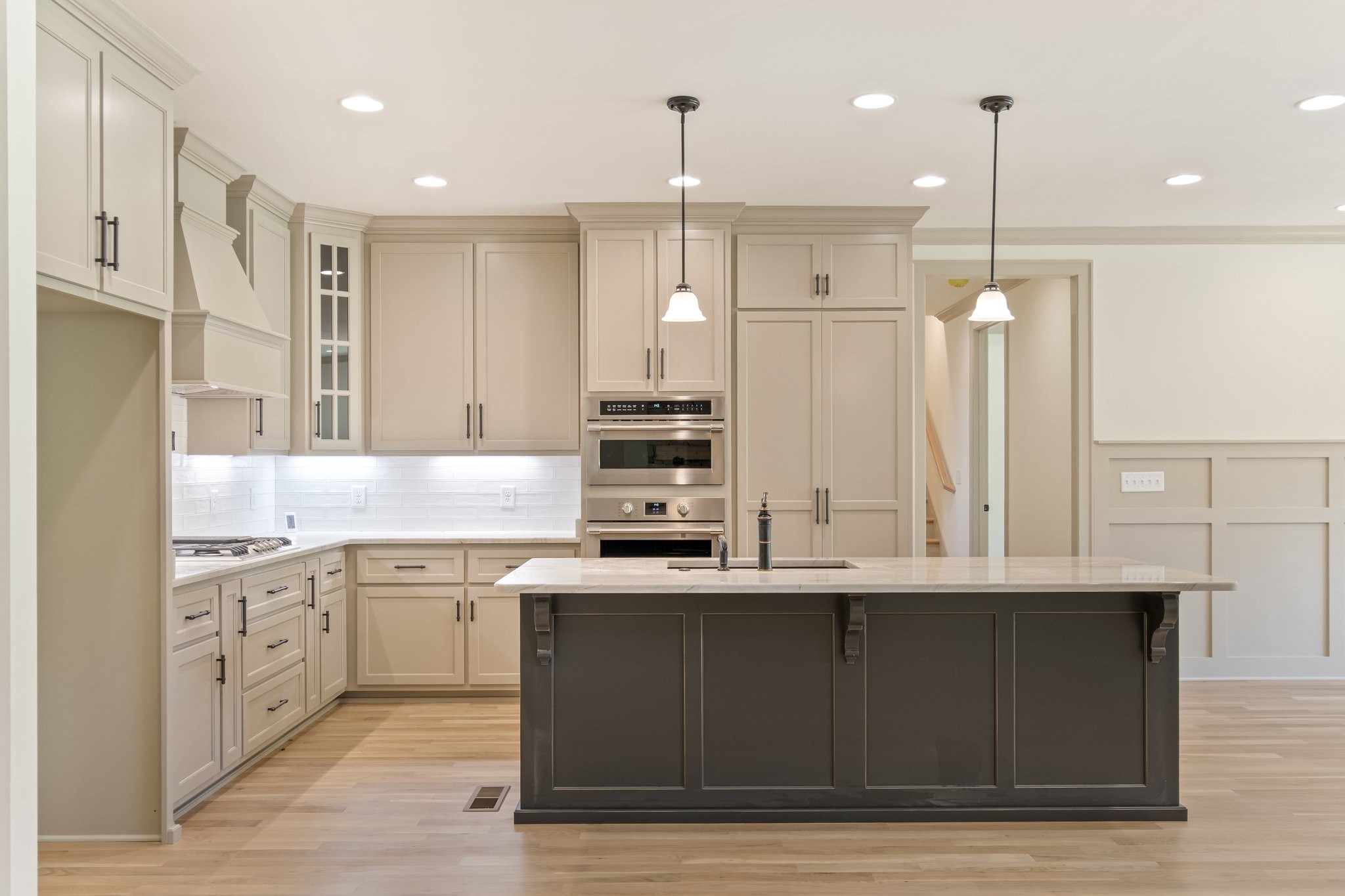 4100 Affiant Way Culleoka, TN 38451 - Photo 8 of 27 a kitchen with stainless steel appliances granite countertop a sink a stove and a refrigerator