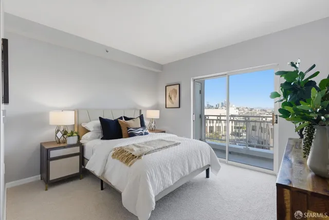 a front view of a building with street view