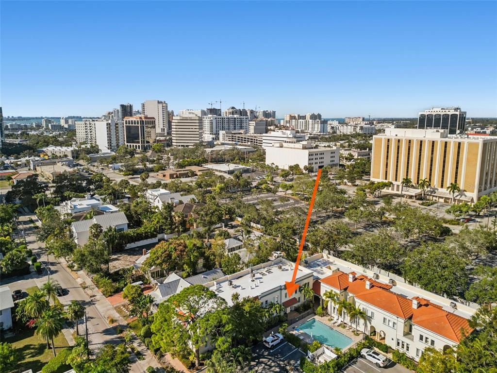 1685 Laurel Street, Unit 3 Sarasota, FL 34236 - Photo 44 of 54 a view of a city with tall buildings