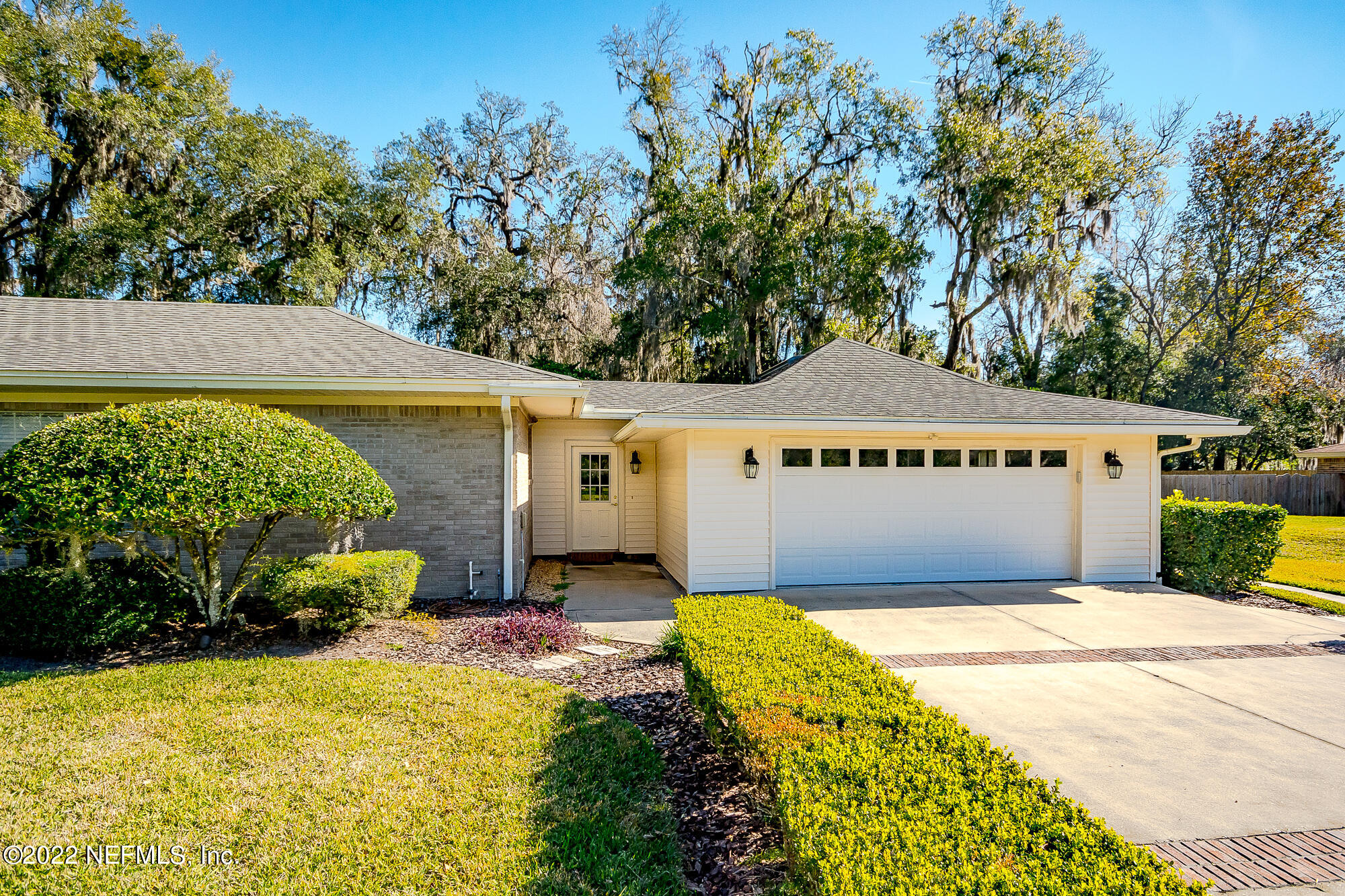 Driveway with attached Garage