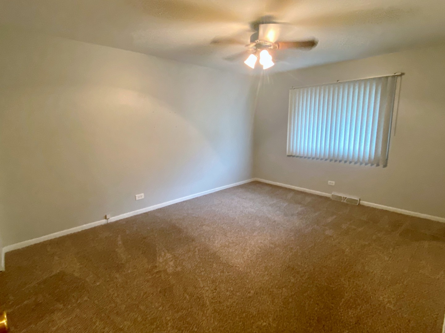 192 Roberts Road Bolingbrook, IL 60440 - Photo 14 of 26 an empty room with windows and fan chandelier fan