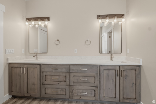 169 West 100 South Joseph, UT 84739 - Photo 19 of 35 Bathroom featuring double vanity and baseboards