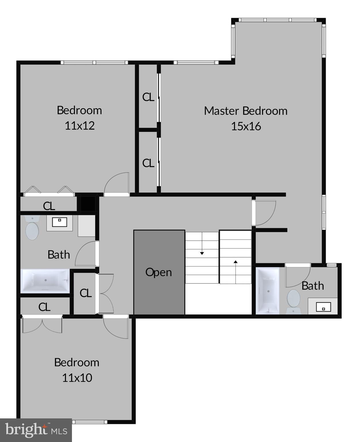 2113 Cabots Point Lane Reston, VA 20191 - Photo 54 of 56 Upper Level Floor Plan