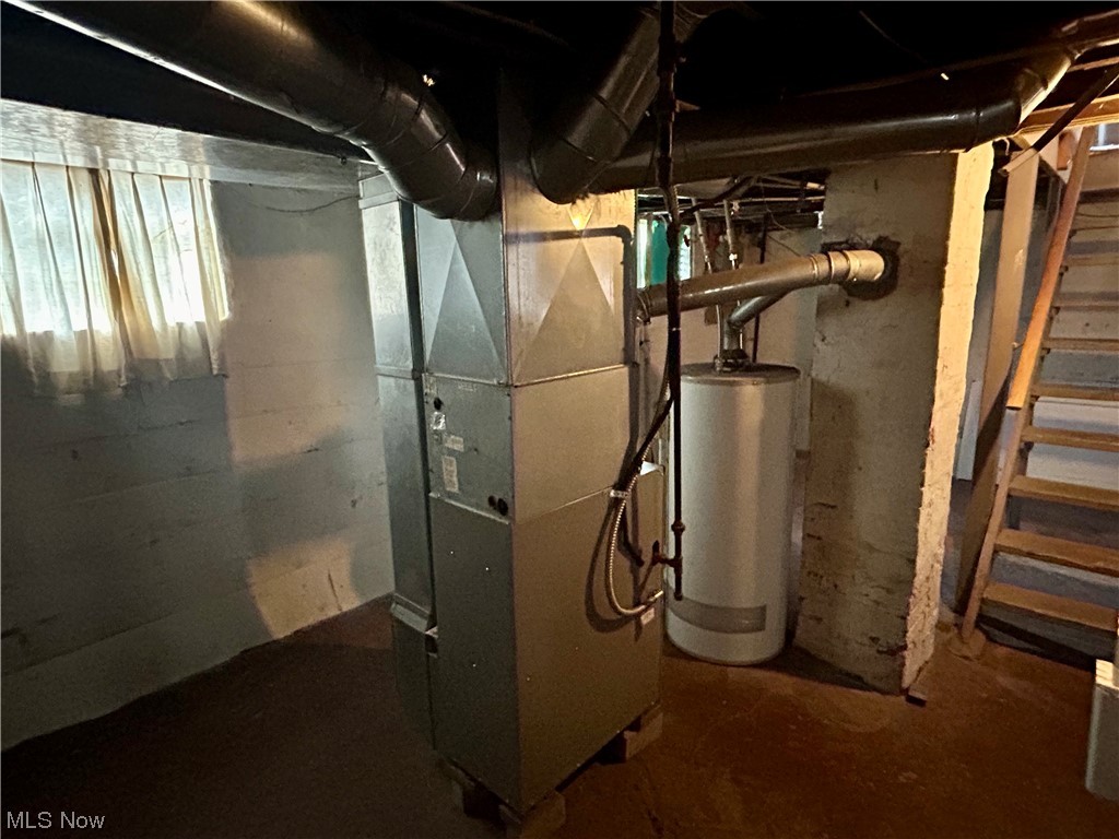 740 Inman Street Akron, OH 44306 - Photo 3 of 5 Utility room featuring gas water heater