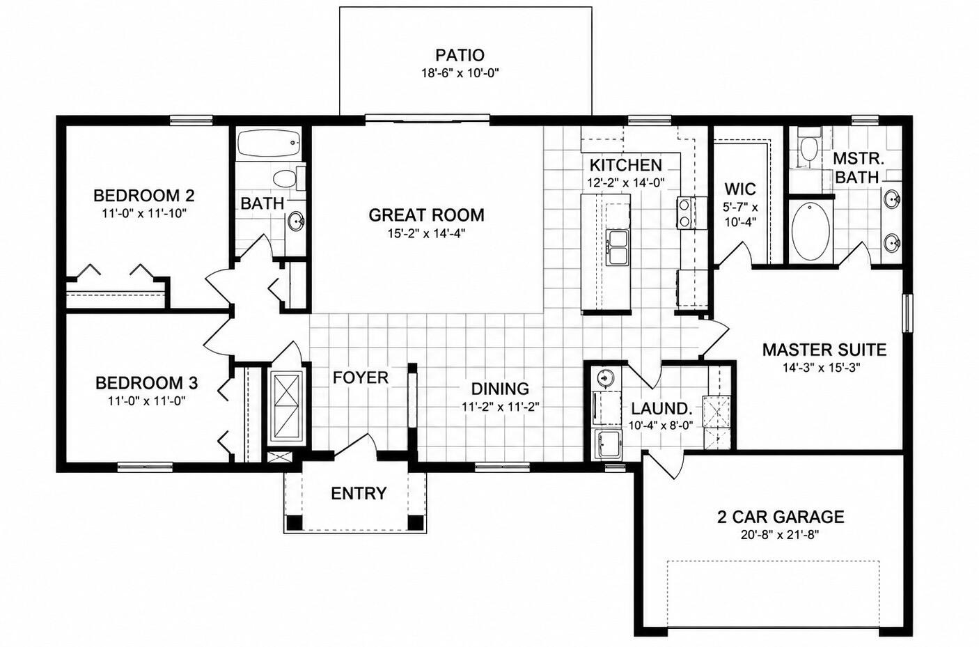 15211 Southwest 65th Ter Road Ocala, FL 34473 - Photo 22 of 22 Floor plan