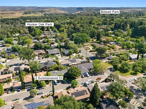 an aerial view of a city with lots of residential buildings