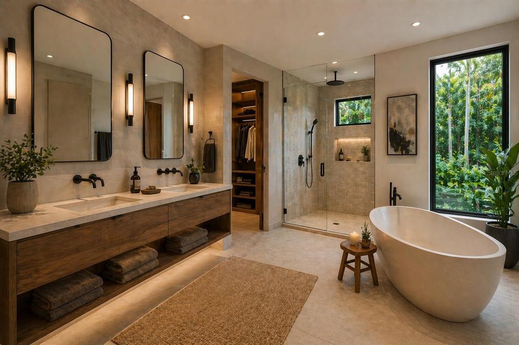 936 Paradise Boulevard Georgetown, FL 32139 - Photo 13 of 14 a spacious bathroom with a tub sink and mirror