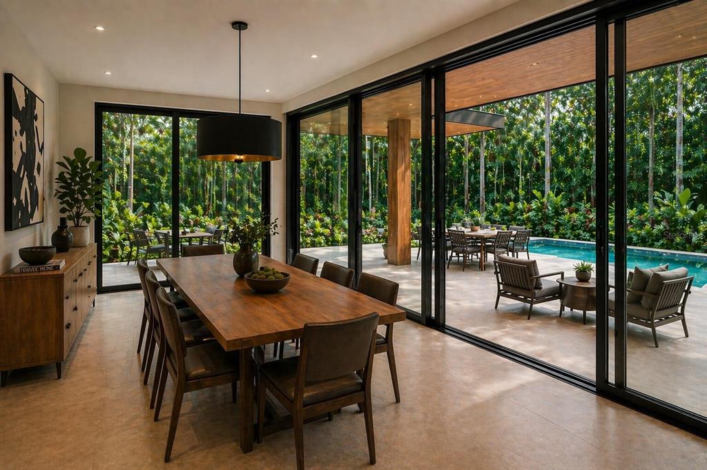 936 Paradise Boulevard Georgetown, FL 32139 - Photo 9 of 14 a view of a dining room with furniture window and outside view