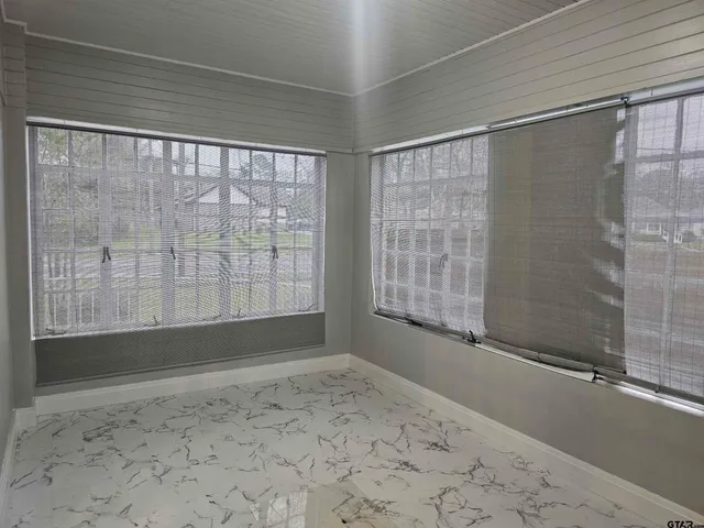 a view of a bathroom with a shower