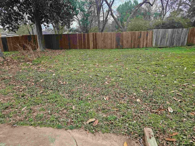 a backyard of a house