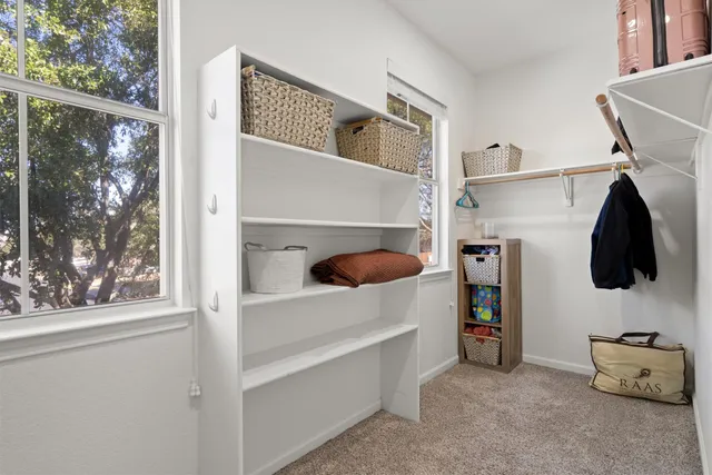 a room with toys and a window