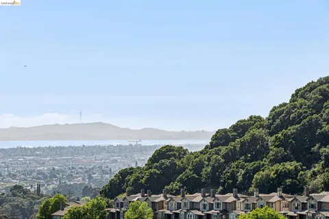 a view of lake and mountain view in back