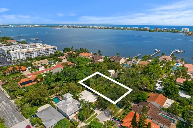 a view of lake with city