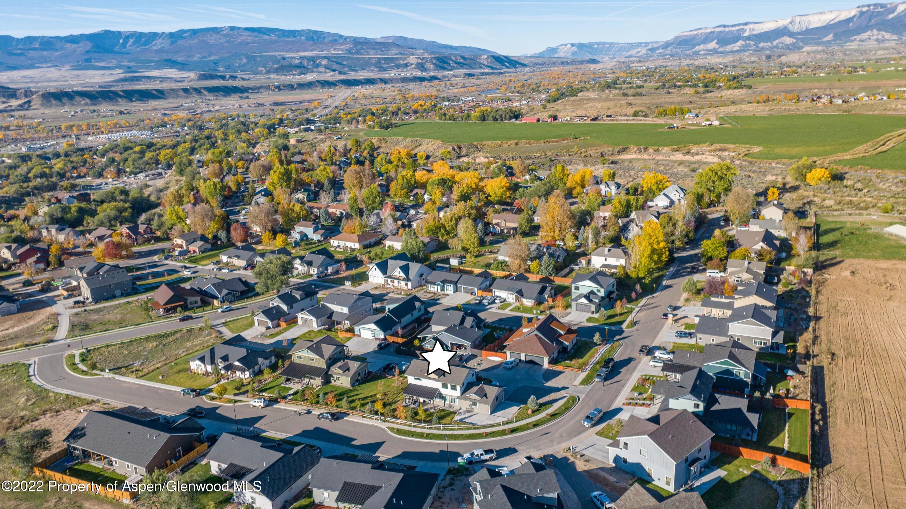 715 Eagles Nest Drive Silt, CO 81652 - Photo 18 of 19 an aerial view of residential house with outdoor space
