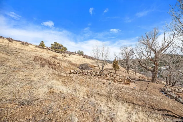 a view of a snow on the road