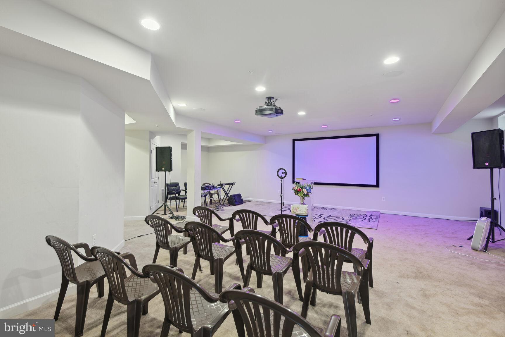 14607 Parkgate Drive Laurel, MD 20707 - Photo 21 of 25 Basement meeting floor w/conveying projector.